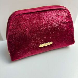 Bvlgari Merlot Zip Around Makeup Cosmetic Bag Case NEW!